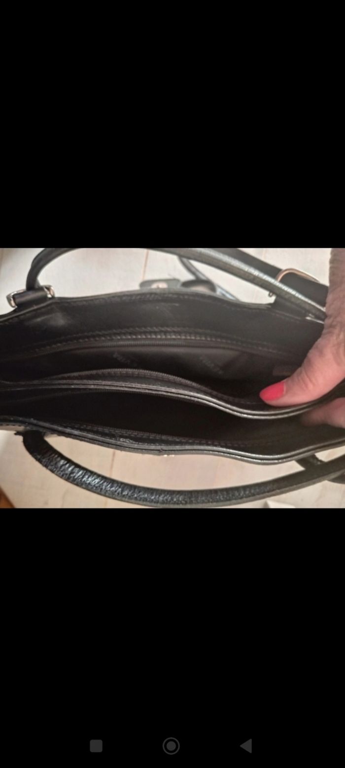 Sac à main et dos cuir noir - photo numéro 6