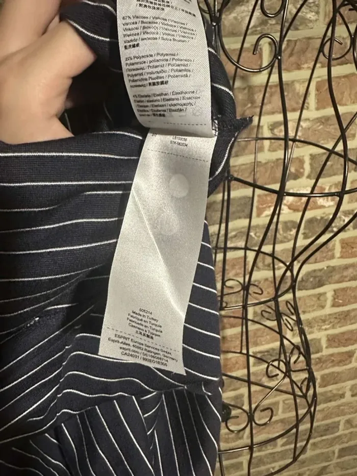 Robe longue Esprit bleu et blanche lignée Taille F : L - photo numéro 19