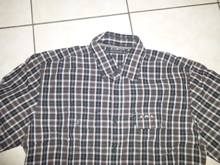 chemise manche longue marron noir Mise Au Green taille M - photo numéro 3