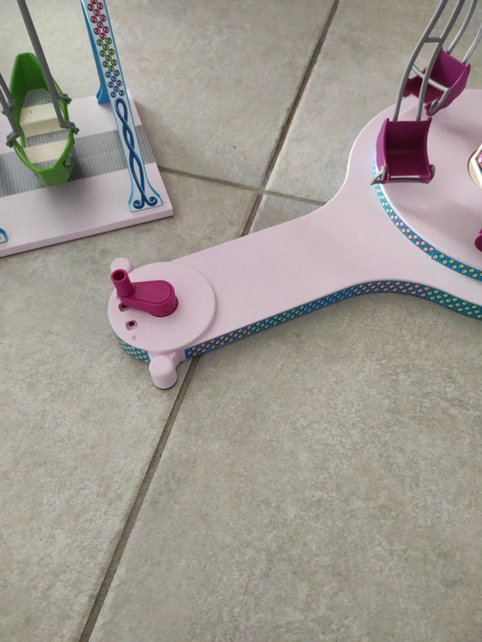 Lot fête foraine playmobil summer fun 5548 manege de chaises volantes et 5543 barques volantes - photo numéro 5