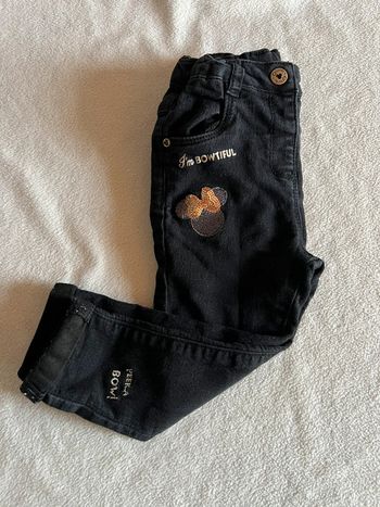 Jeans slim noir Minnie 18 mois Disney