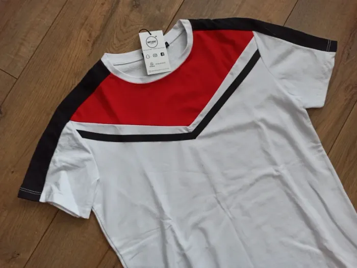 Tee shirt blanc uni homme manches courtes L - photo numéro 3