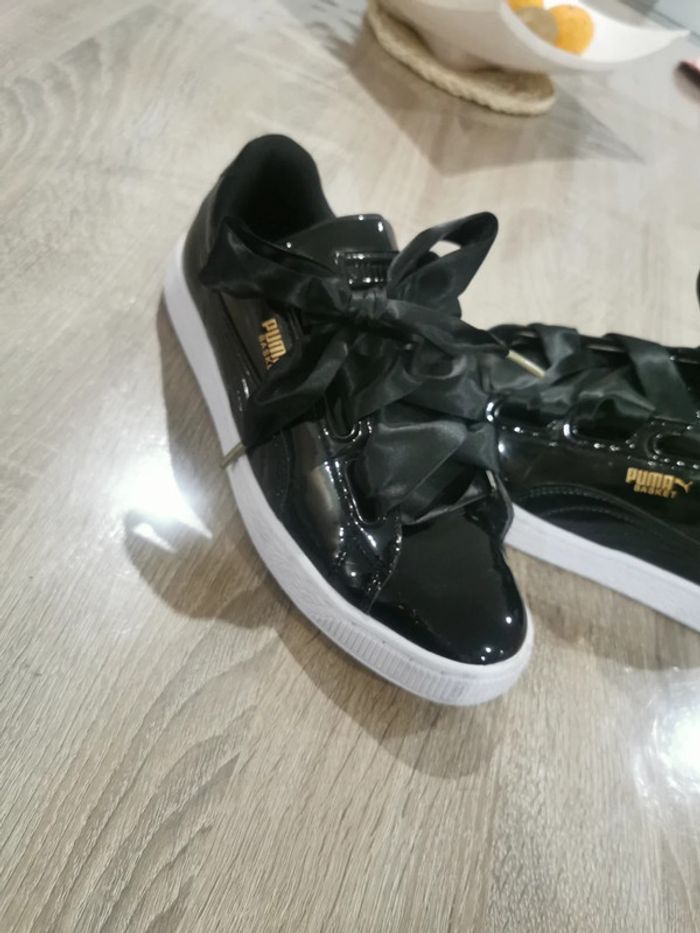 Basket Puma noir brillant 39 - photo numéro 2
