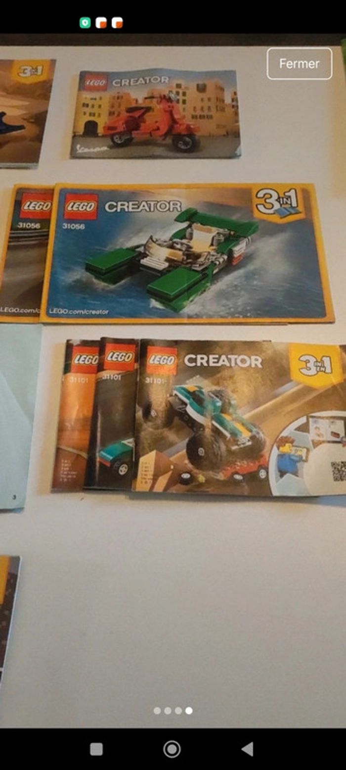 Lot de 11 notices Lego creator - photo numéro 4