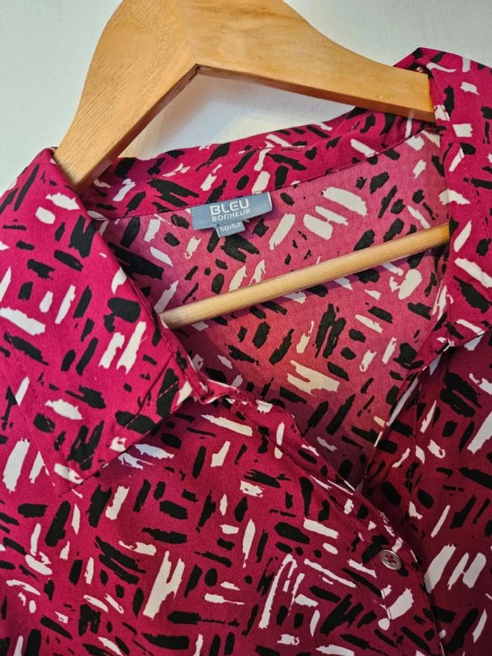Chemisier Bleu Bonheur Taille 50/52 🍷 - photo numéro 2