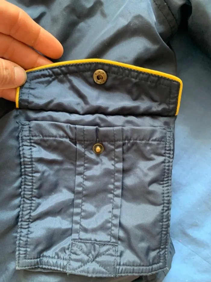 🧥 Blouson chaud garçon bleu Sergent Major – 4 ans – Doublure amovible - photo numéro 2