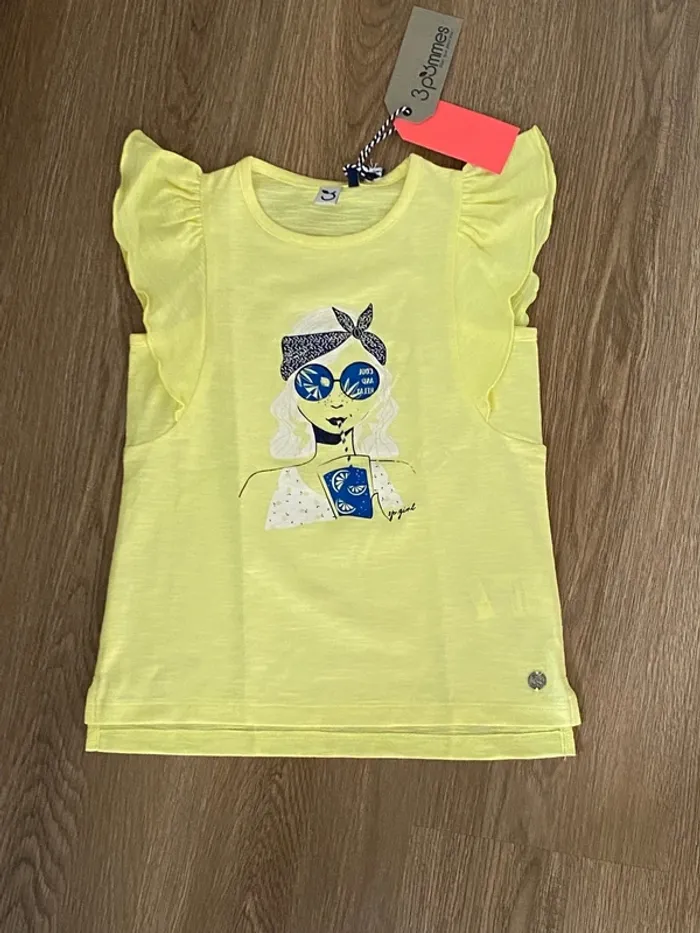 Ensemble pantalon fluide et tee shirt assorti 5 ans - photo numéro 3