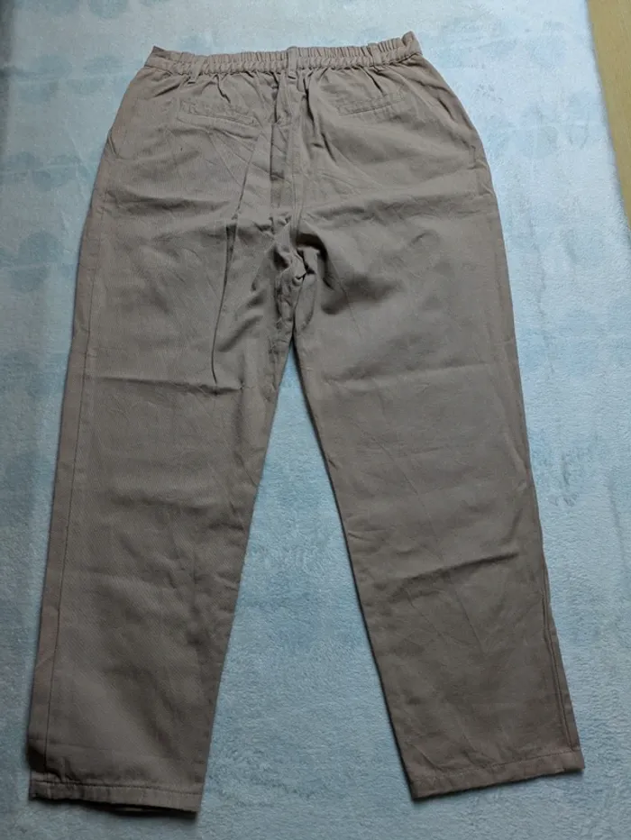 Pantalon beige taille L - photo numéro 2