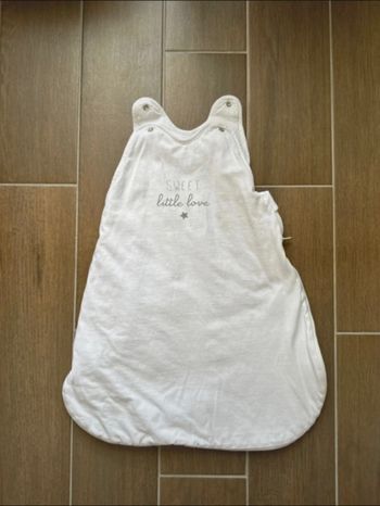 Gigoteuse blanche Kiabi 0-6 mois