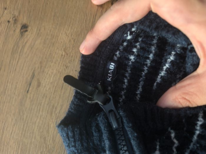 Pull en laine camionneur marinière bleu marine et blanc 3 ans - photo numéro 2