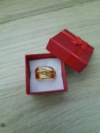 Bague ouverte, n°02 dorée,  taille réglable,  style Bohème