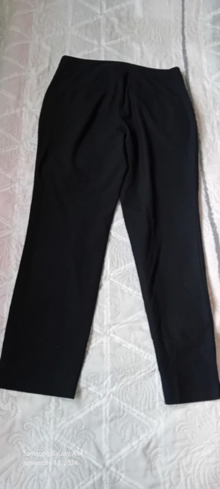 Pantalon léger habillé coupe droite noir femme XS zara - photo numéro 8