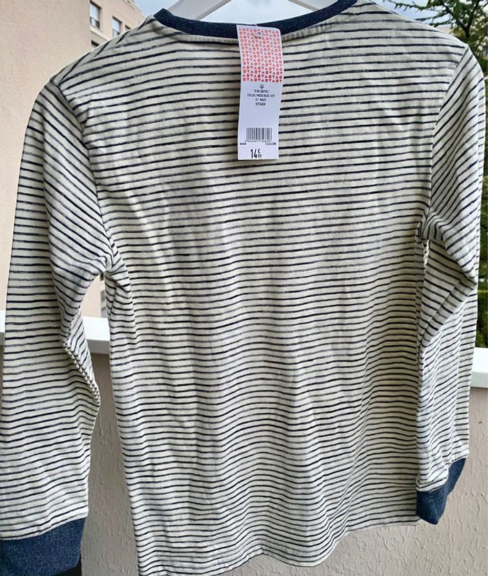 T-shirt ML « Tape à l’Oeil » 10 ans NEUF - photo numéro 4