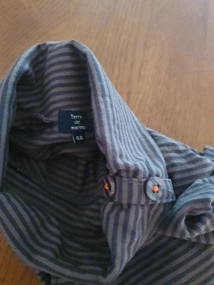 Col roulé gris rayé 4 ans - photo numéro 3