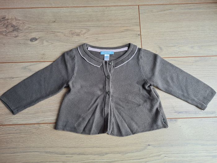 Gilet vert kaki 12 mois