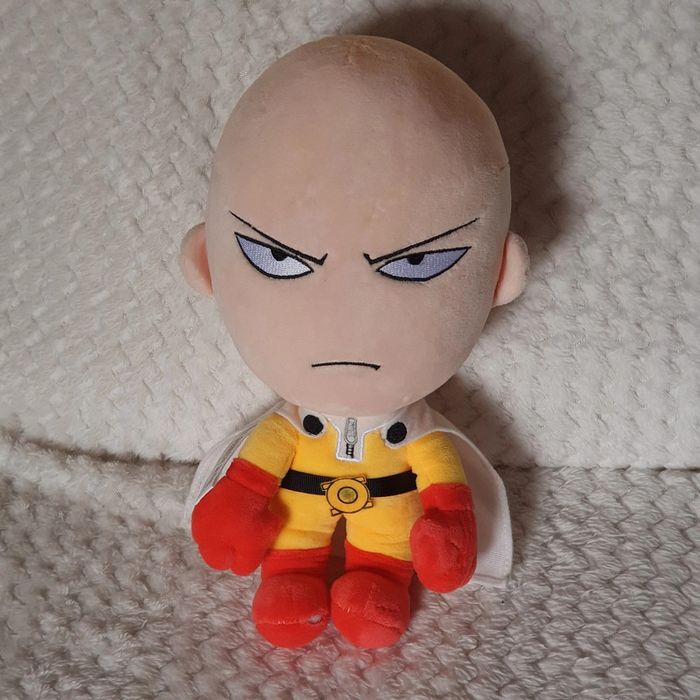 Peluche One Punch Man manga Saitama version faché angry