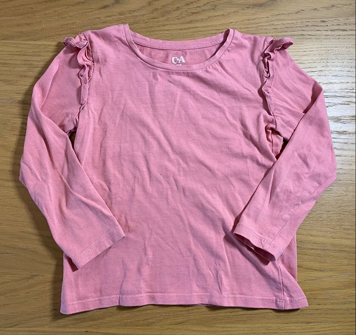 C&A T-shirt manches longues rose Taille 7 ans - photo numéro 5