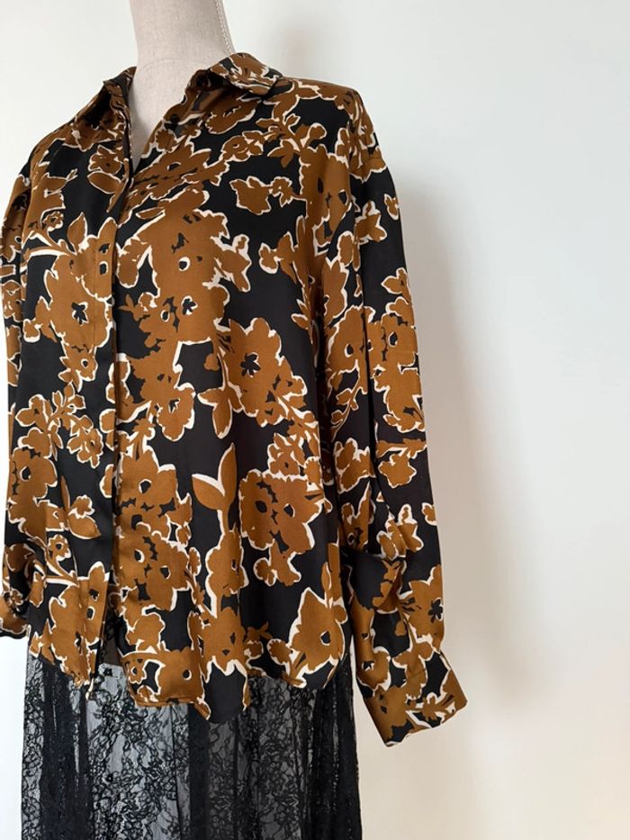 Chemise Zara Hemd Folder Camisa Camicia Overhemd sobrecamisa blouse fluide Blusa top - photo numéro 4