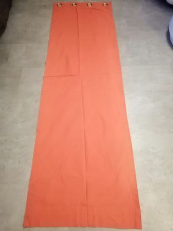 rideau couleur brique épais