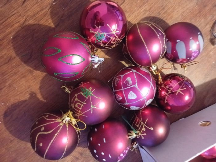 Lot de 43 boules de Noël différentes tailles - photo numéro 7