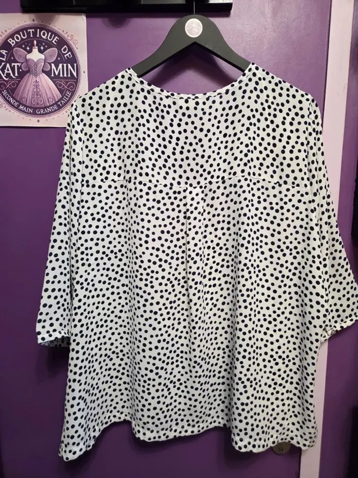 Blouse manches 3/4 fluide T48 Janina - photo numéro 5