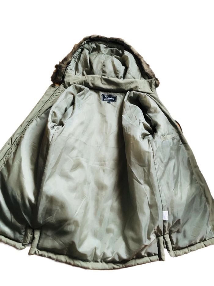 🍁🍃Parka vintage années 90 kaki vert olive green vintage 90s parka🍃🍁 - photo numéro 9