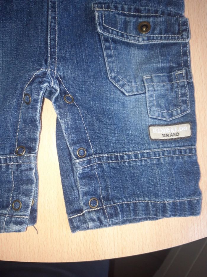 Salopette 6 mois en jeans - photo numéro 3
