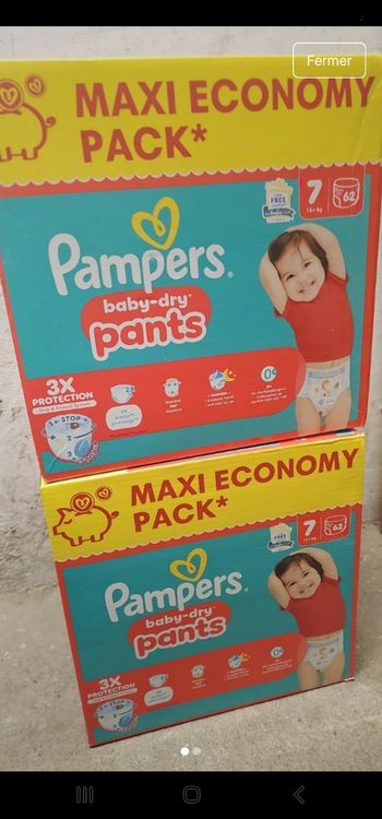 Couche pampers taille 7