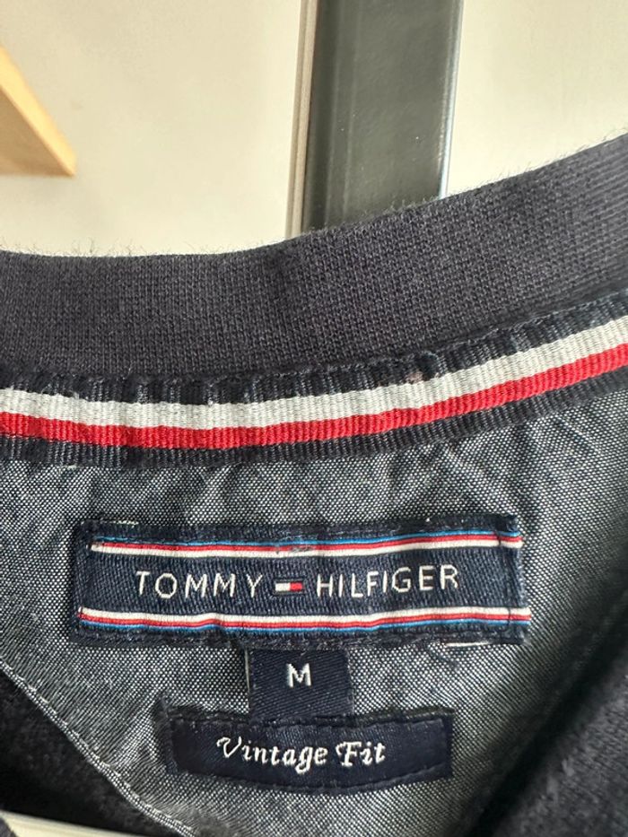 Sweat Tommy Hilfiger bleu marine col rond - Taille M - photo numéro 4
