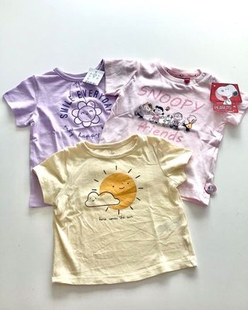T-shirts fille 6 mois ou 67 cm