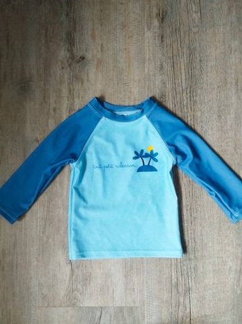 Haut de maillot de bain anti-UV garçon 6 mois
