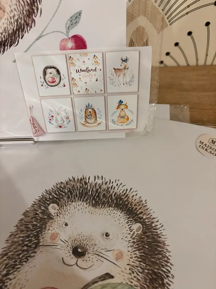 Affiches “Woodland Party” pour chambre enfant - photo numéro 2