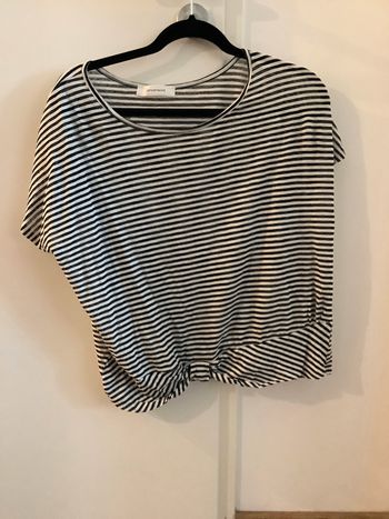 Tee-shirt Promod rayé noir blanc taille 44