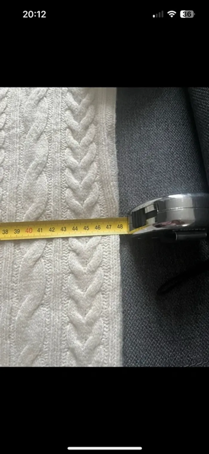 Robe pull torsadée écru – idéale rentrée automne- taille unique - photo numéro 7