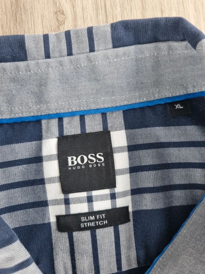 Chemise à rayures Hugo Boss homme Taille M - photo numéro 3
