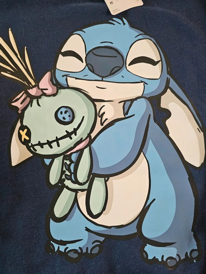 Sweat bleu nuit Disney Stitch - D - photo numéro 2