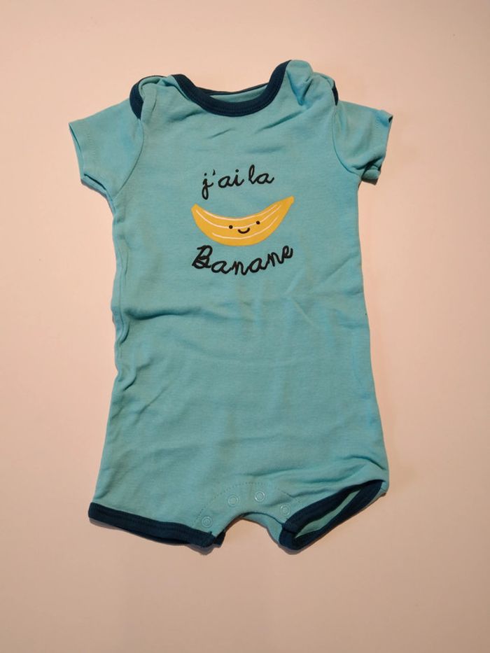 grenouillere combi coton kiabi garcon 6 mois