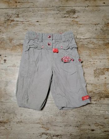 Joli pantalon en velours côtelé fille 3 mois