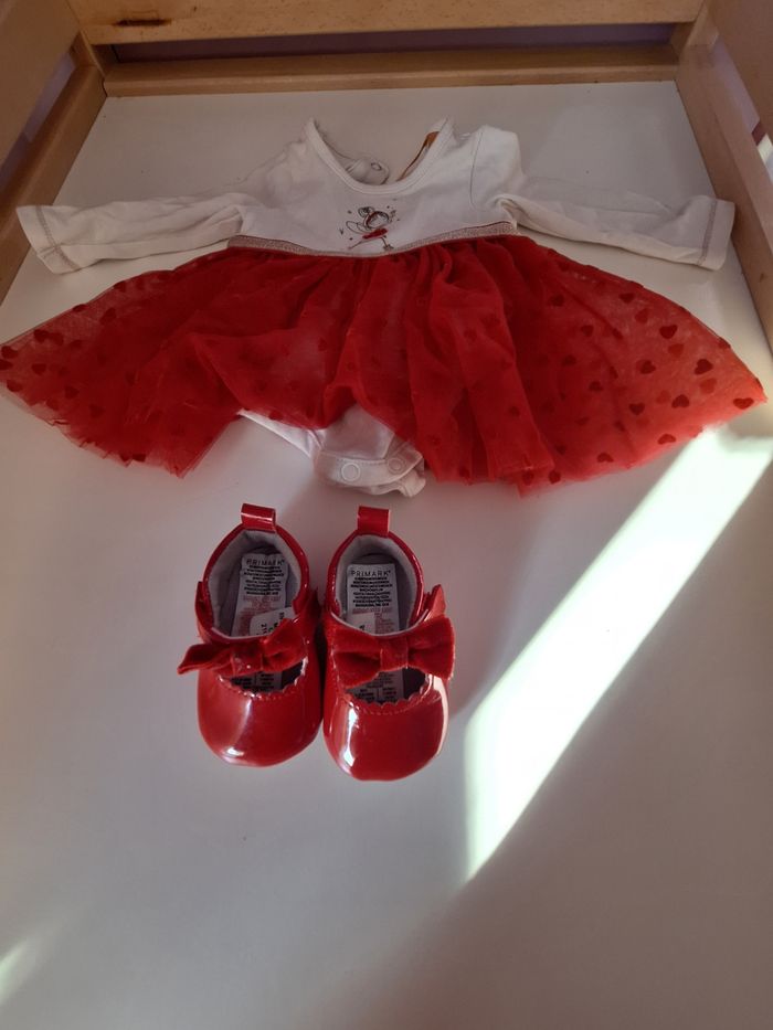 Robe bébé fille 1mois avec balerine - photo numéro 2