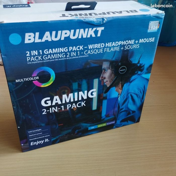 Casque Filaire + Souris Neuf scellé