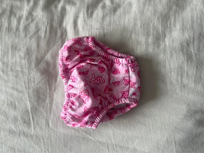Petite couche culotte maillot rose taille 6-12mois 7-11kg