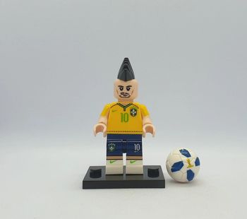 🎽 Figurine Footballeur Brésilien - Neymar Jr - (Style Lego) 🎽