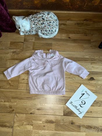 Joli sweat rose pale name it tres Bon etat 4-6 mois/68cm