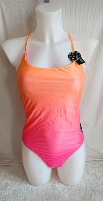 Maillot de bain une pièce Ardene Maui and sons orange rose M neuf