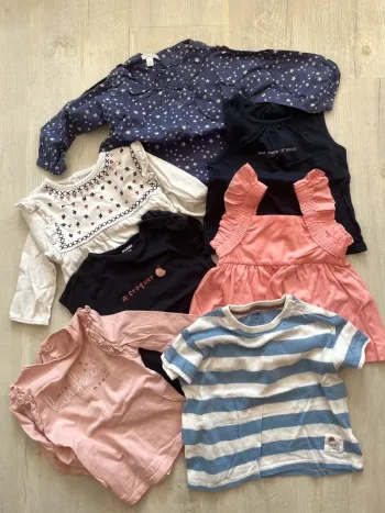 Lot de 7 hauts 12 mois