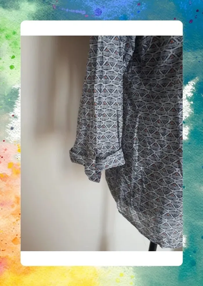 Blouse manches retroussables taille 1 - photo numéro 3