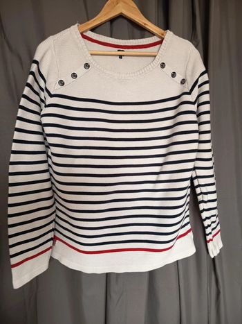 Pull été marin . grande taille. Mixte.