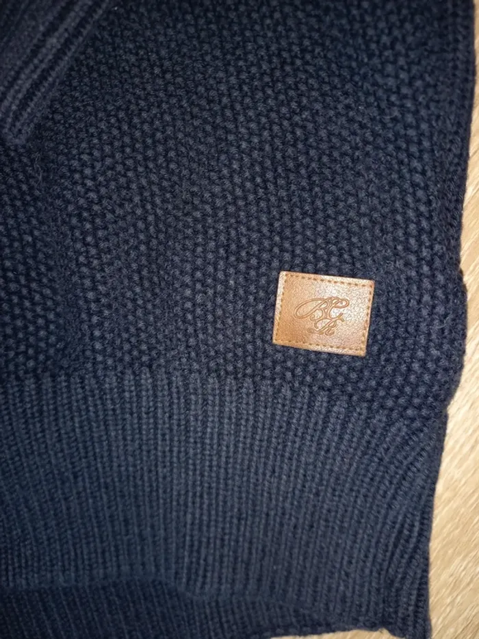 Pull bleu marine S - photo numéro 3