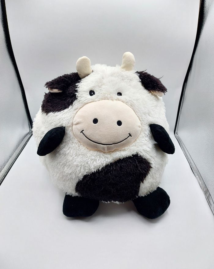 Grosse peluche boule vache CASINO hauteur 31 cm doudou