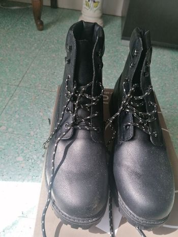 Bottines noires homme